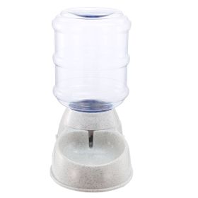 3.5L 1Gal Pet Water Dispenser Self-Dispensing Gravity Pets Water Feeder Automatic Pet Waterer Cat Dog (Option: Beige)