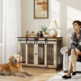 Dog Crate (Option: Oak-1345x780x160 mm)